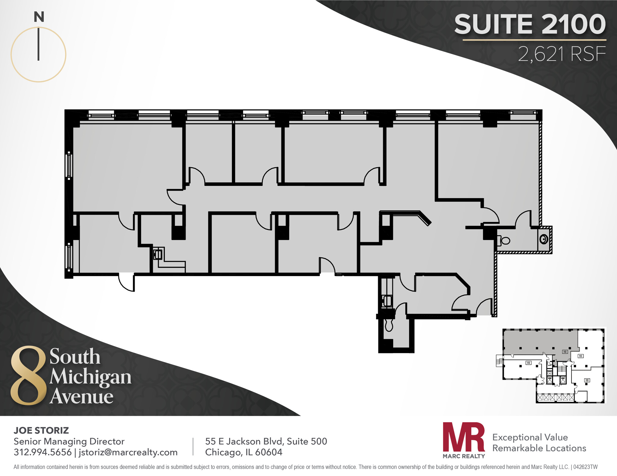 8 S Michigan Ave, Chicago, IL à louer Plan d’étage– Image 1 sur 14