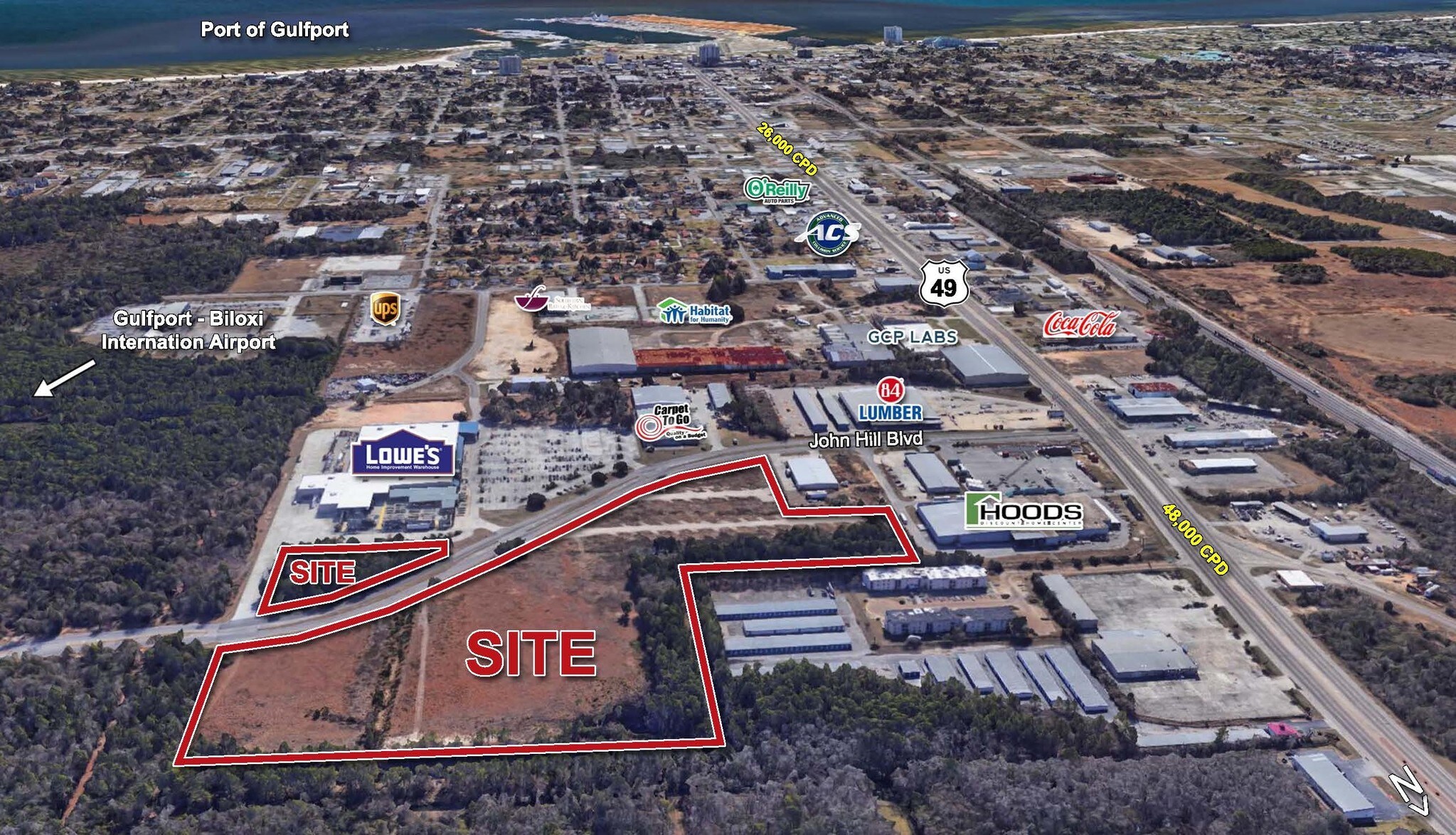 John Hill Blvd & US 49, Gulfport, MS à vendre Photo de l’immeuble– Image 1 sur 4