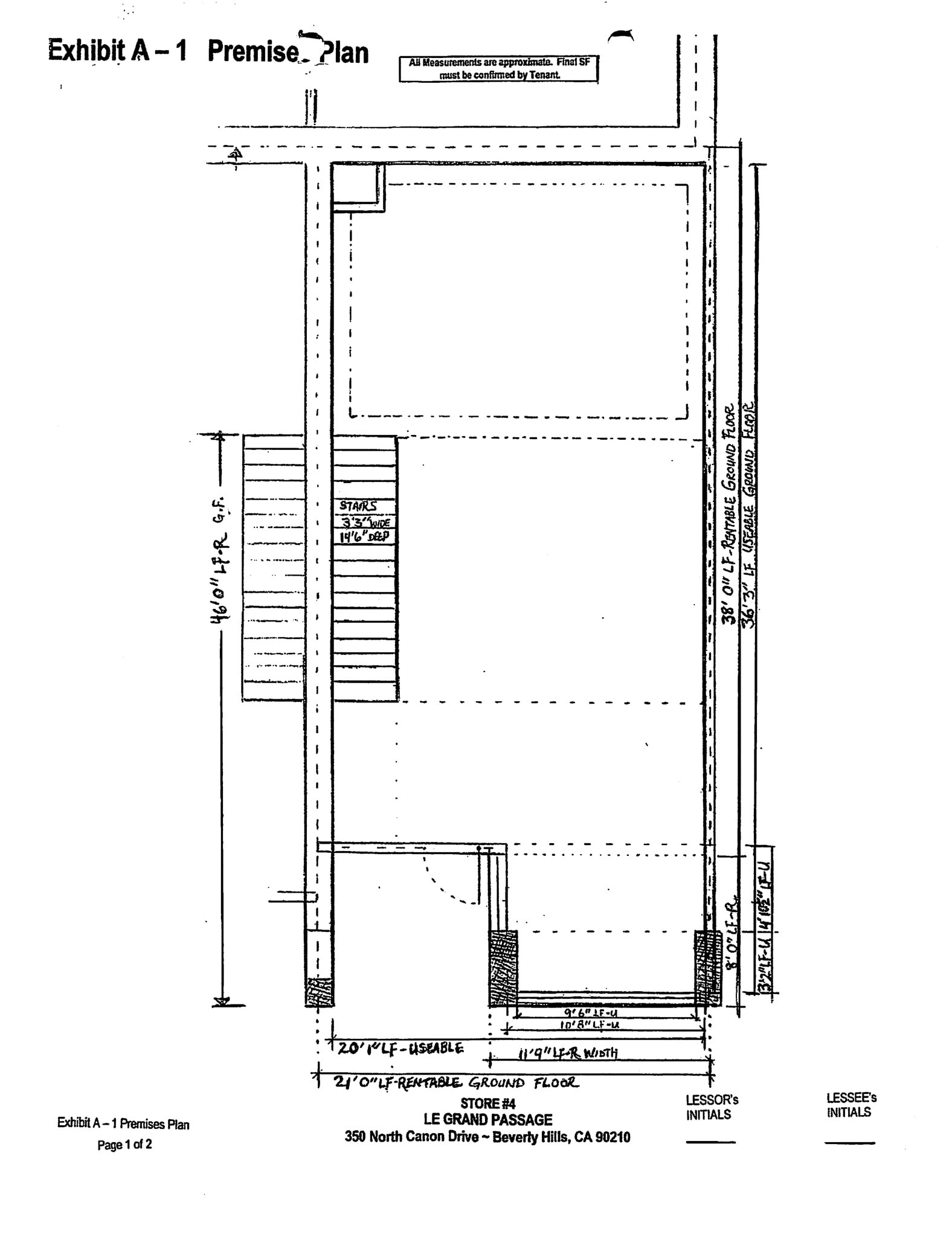 350 N Canon Dr, Beverly Hills, CA à louer Plan de site– Image 1 sur 1