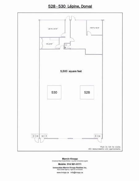 520-556 Av Lépine, Dorval, QC à louer - Plan de site – Image 1 sur 9