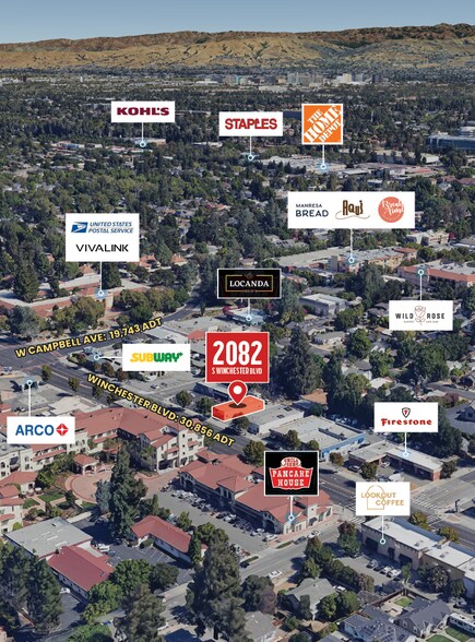 2082 S Winchester Blvd, Campbell, CA à vendre - Photo de l’immeuble – Image 3 sur 3