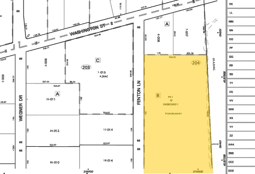 385 Fenton Ln, West Chicago, IL à louer - Plan cadastral – Image 3 sur 3