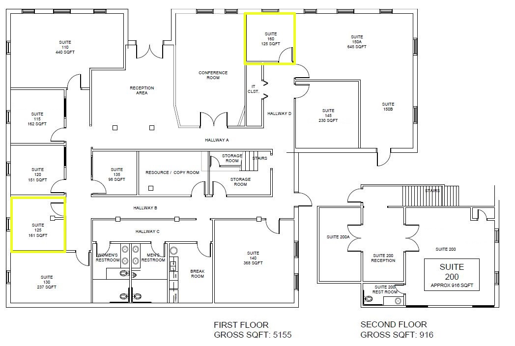 1005 Glade Rd, Colleyville, TX à louer Plan d’étage– Image 1 sur 1