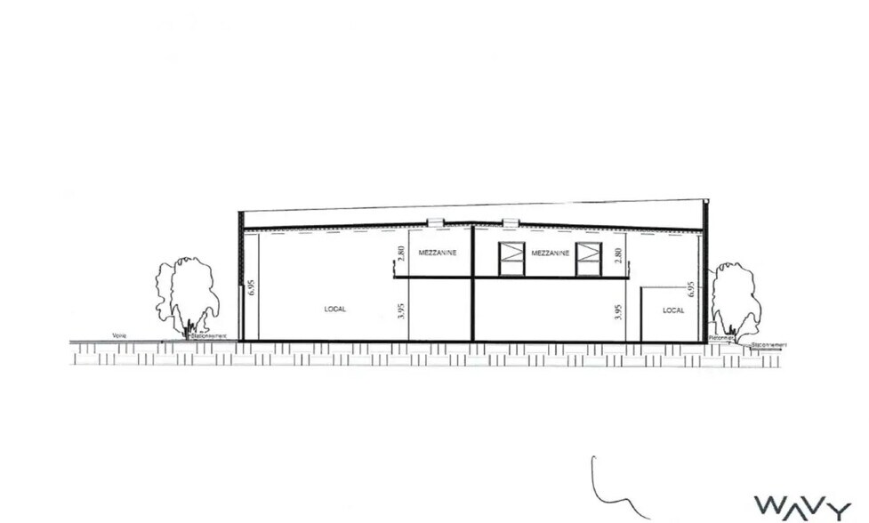 Local d'activités dans Lattes à vendre - Plan d’étage – Image 2 sur 6