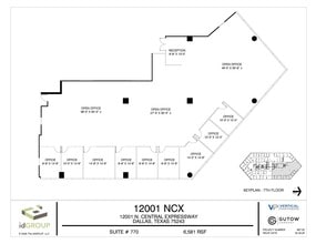 12001 N Central Expy, Dallas, TX à louer Plan d’étage– Image 1 sur 1