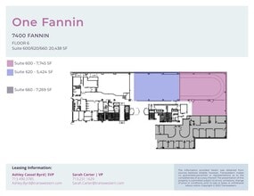 7400 Fannin St, Houston, TX à louer Plan d’étage– Image 1 sur 1