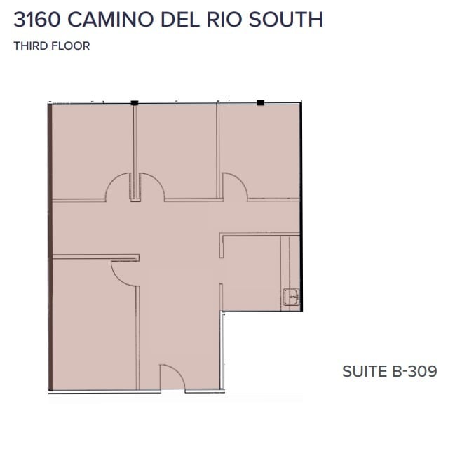 3110 Camino del Rio S, San Diego, CA à louer Plan d’étage– Image 1 sur 1
