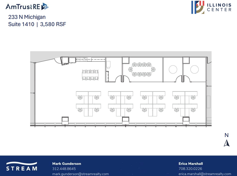 233 N Michigan Ave, Chicago, IL à louer Plan d’étage– Image 1 sur 1