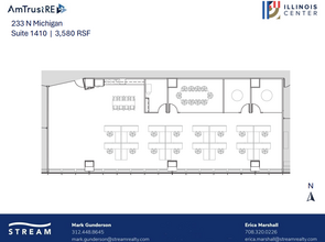 233 N Michigan Ave, Chicago, IL à louer Plan d’étage– Image 1 sur 1