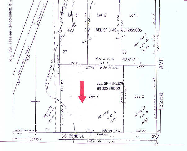 13150 SE 32nd St, Bellevue, WA à louer - Plan cadastral – Image 2 sur 4