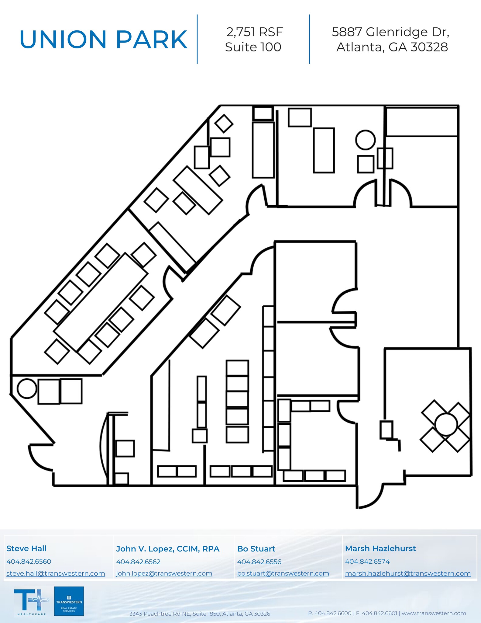 5883 Glenridge Dr NE, Atlanta, GA à louer Plan de site– Image 1 sur 1