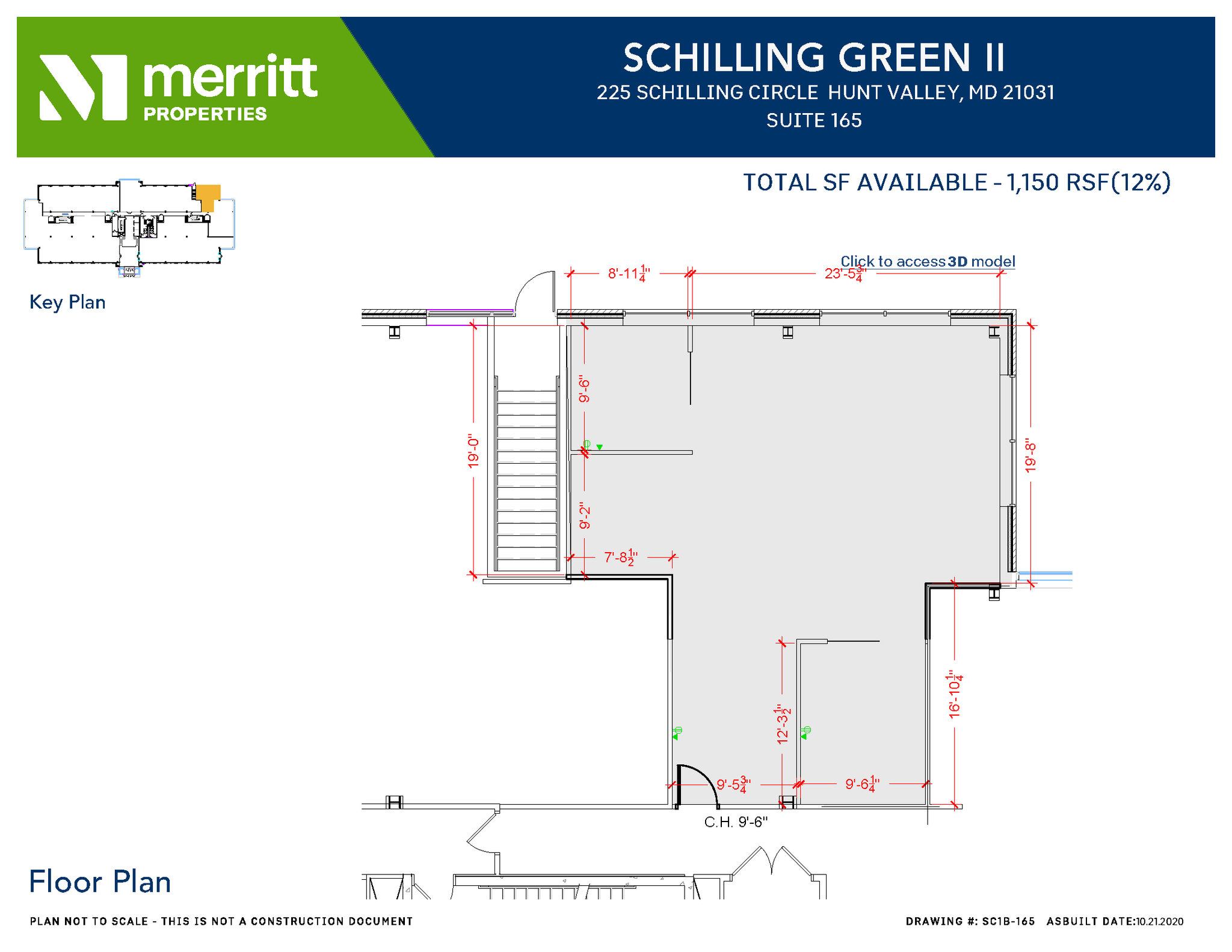 215 Schilling Cir, Hunt Valley, MD à louer Plan d’étage– Image 1 sur 1