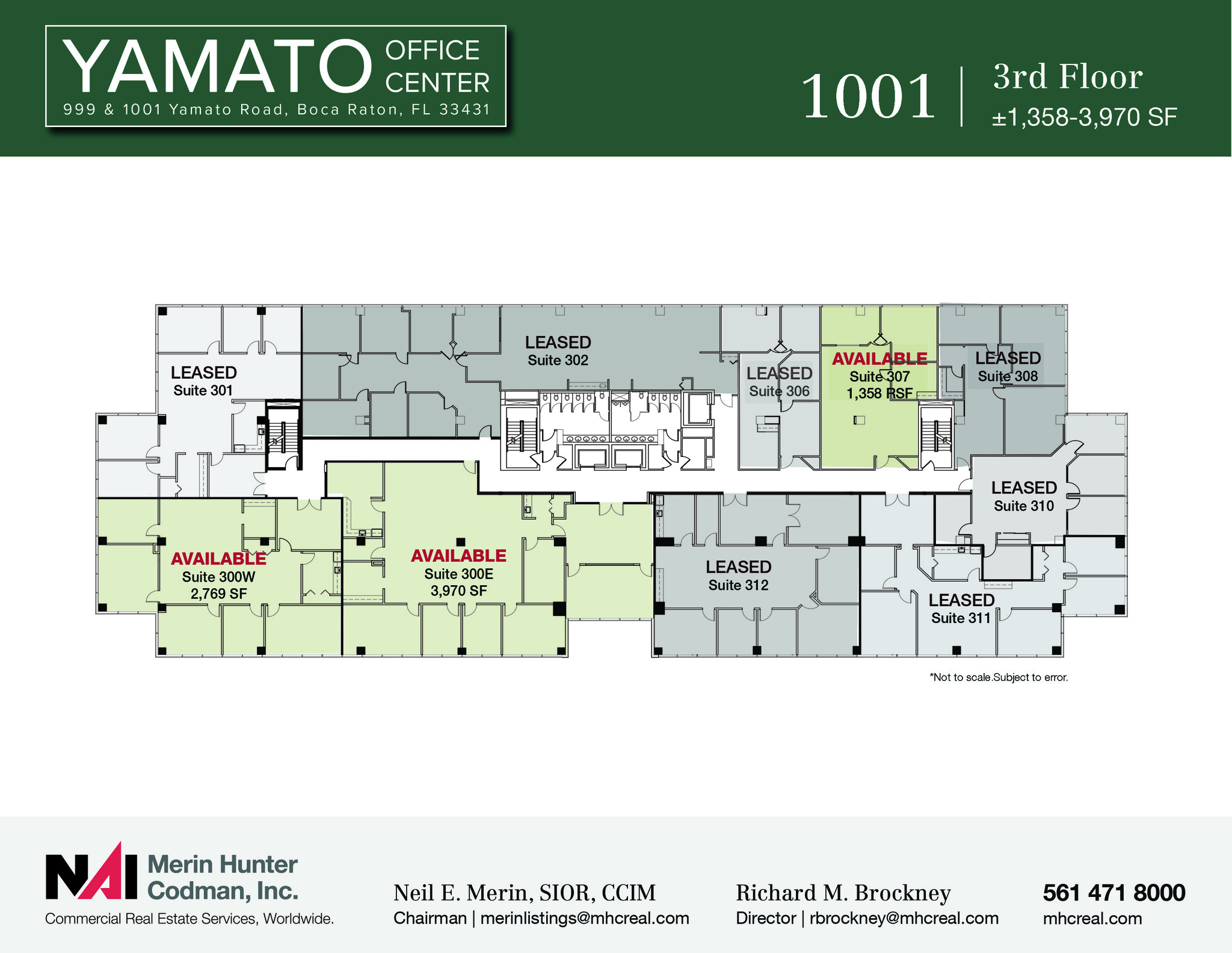 999 Yamato Rd, Boca Raton, FL à louer Plan d’étage– Image 1 sur 12