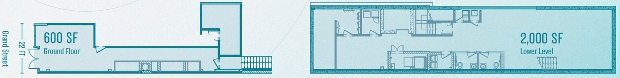 535 Grand St, Brooklyn, NY à louer Plan d’étage– Image 1 sur 1