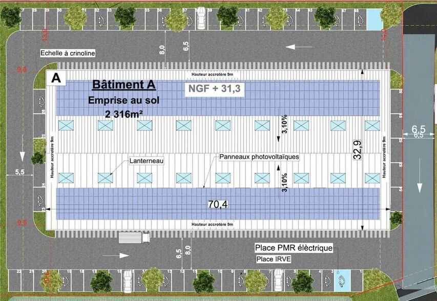 Local d'activités dans Colombelles à vendre - Plan de site – Image 3 sur 3