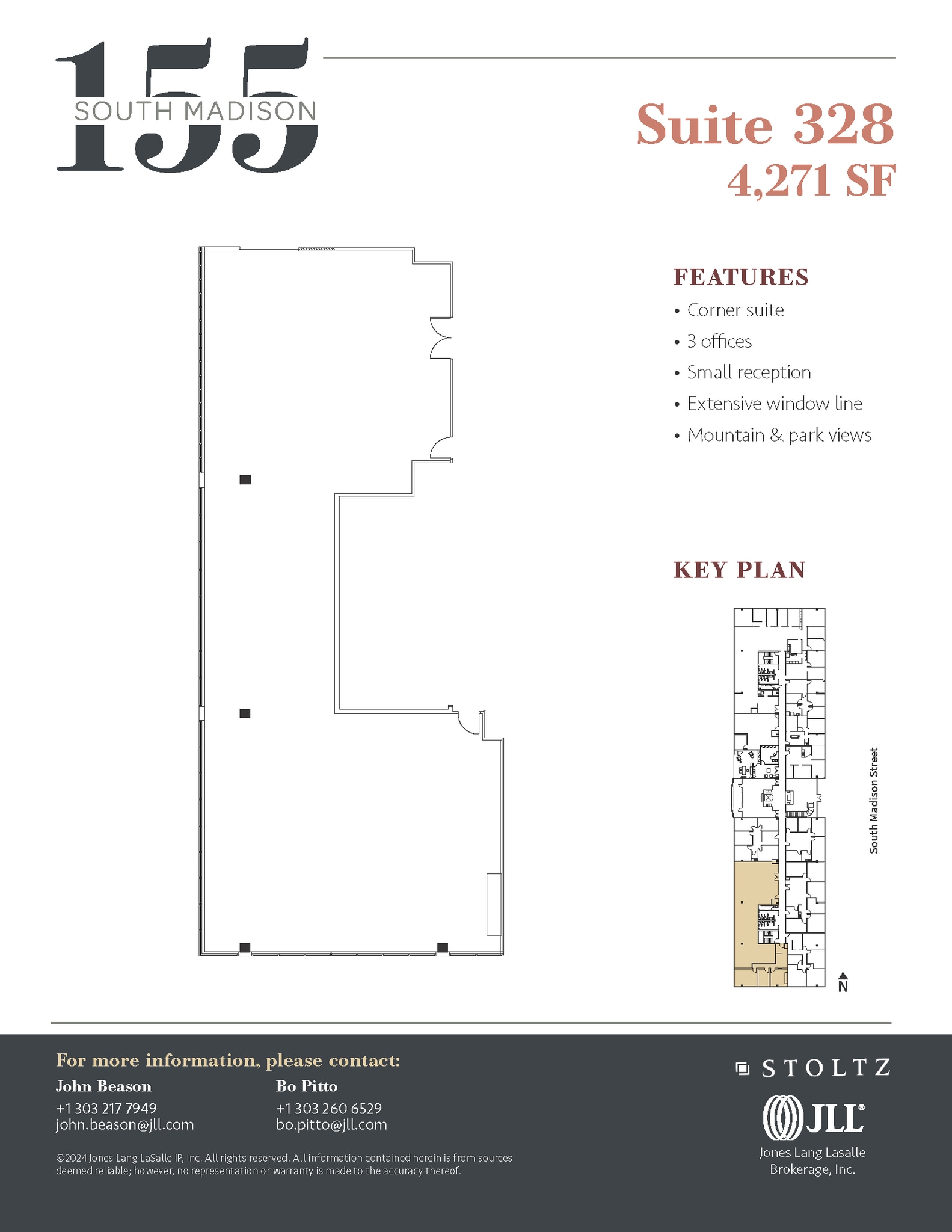 155 S Madison St, Denver, CO à vendre Plan d’étage– Image 1 sur 1