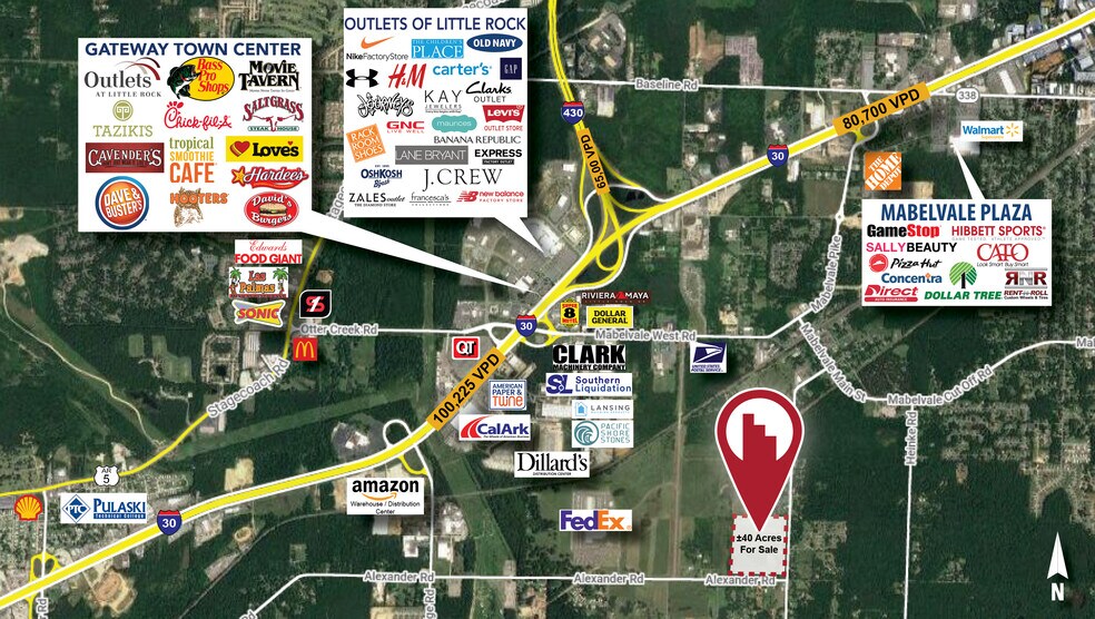 11924 Sardis Rd, Mabelvale, AR à vendre - Aérien – Image 2 sur 2