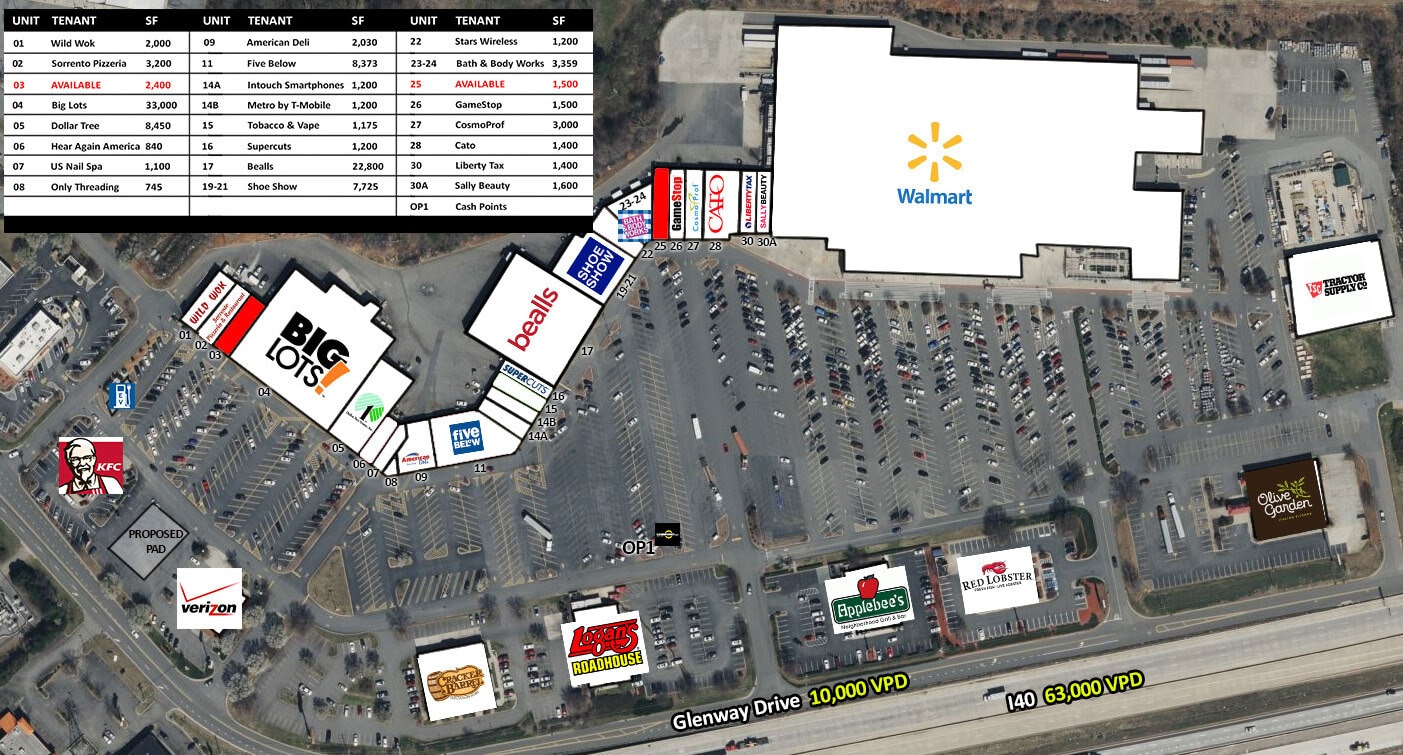 1008 Crossroads Dr, Statesville, NC à louer Plan de site– Image 1 sur 1