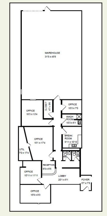 5916 Triangle Dr, Raleigh, NC à louer Plan d’étage– Image 1 sur 1