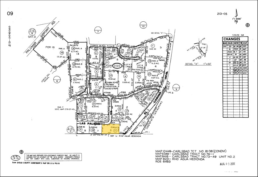 2221 Las Palmas Dr, Carlsbad, CA à louer - Plan cadastral – Image 2 sur 3