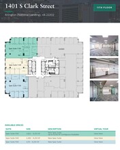 1401 S Clark St, Arlington, VA à louer Plan d’étage– Image 1 sur 1
