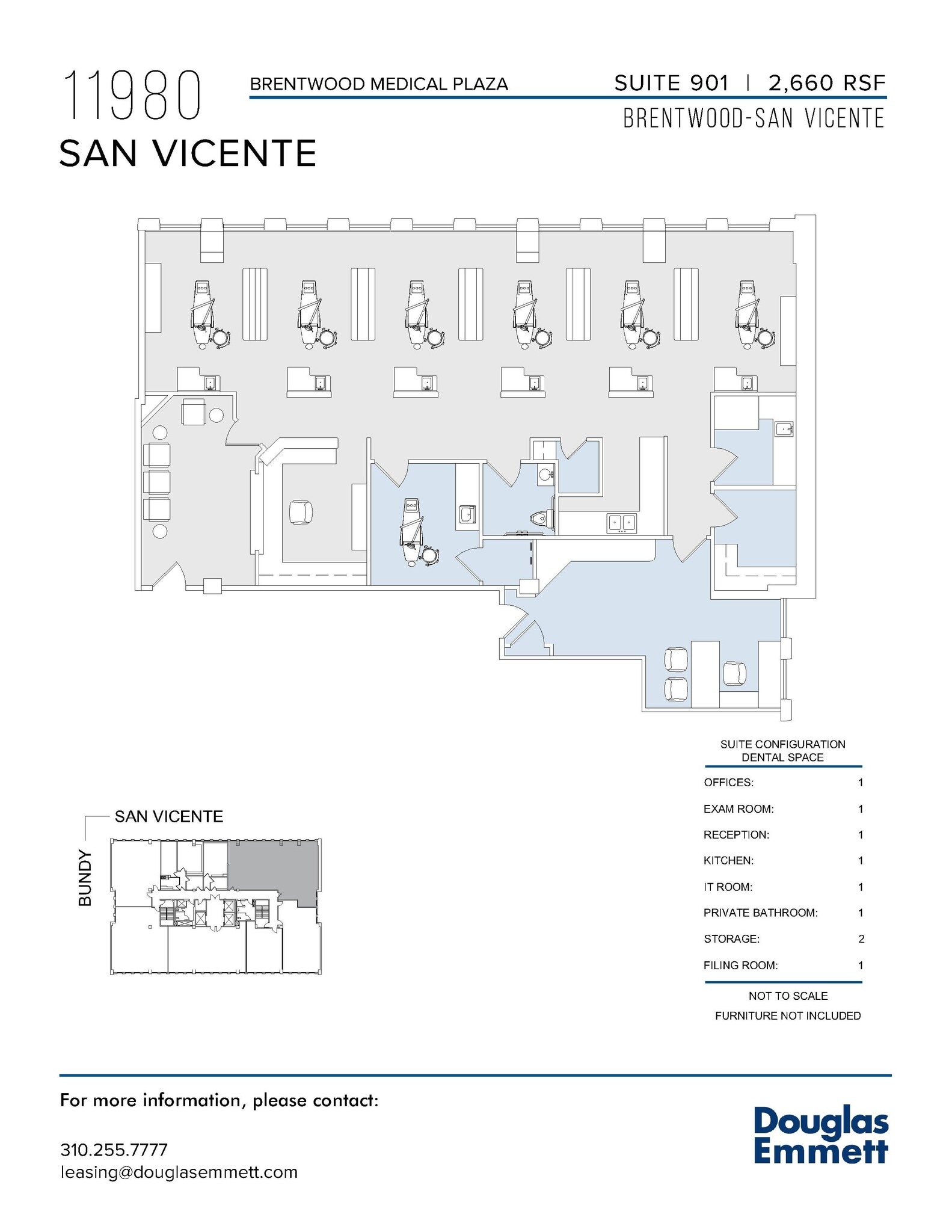 11980 San Vicente Blvd, Los Angeles, CA à louer Plan d’étage– Image 1 sur 1