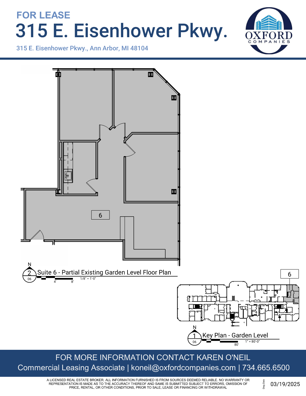 315 E Eisenhower Pky, Ann Arbor, MI à louer Plan d’étage– Image 1 sur 1