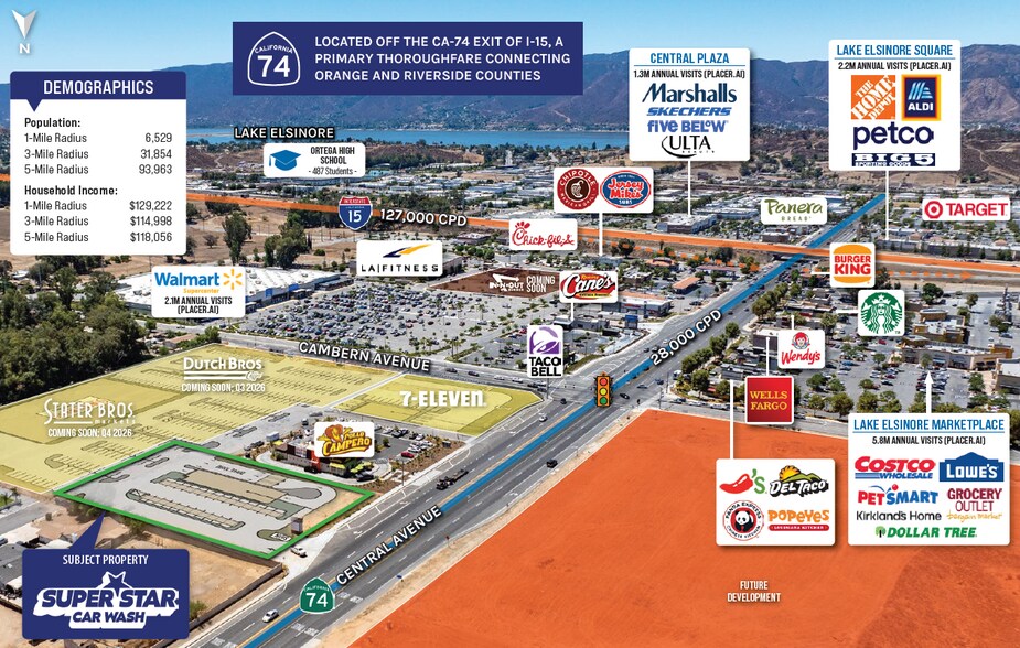 29150 Central Ave, Lake Elsinore, CA à vendre - Aérien – Image 2 sur 5