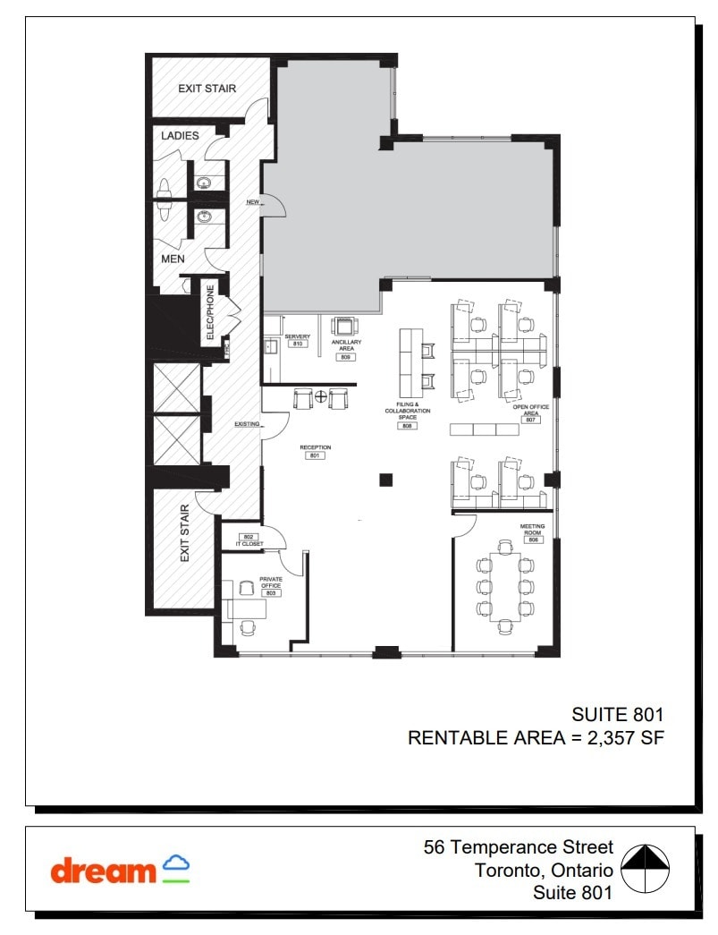 56 Temperance St, Toronto, ON à louer Plan d’étage– Image 1 sur 1