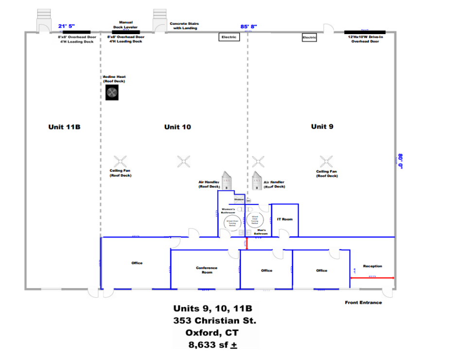 353-359 Christian St, Oxford, CT à louer Plan d’étage– Image 1 sur 1