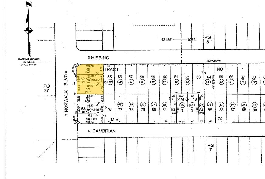 19028-19034 Norwalk Blvd, Artesia, CA à louer - Plan cadastral – Image 2 sur 10