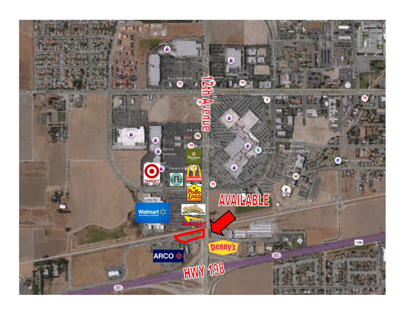Glendale Ave & S 12th Ave, Hanford, CA à louer Photo de l’immeuble– Image 1 sur 7