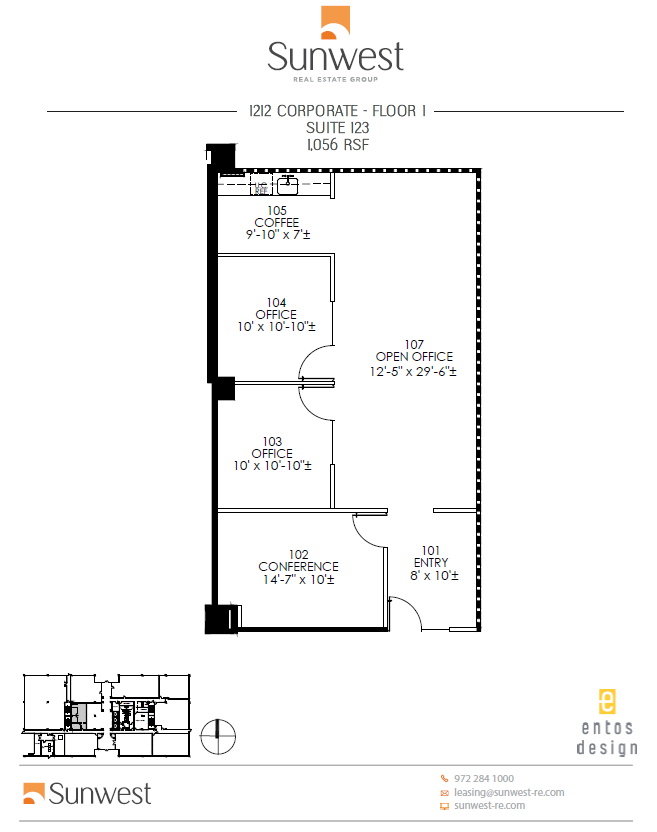 1212 Corporate Dr, Irving, TX à louer Plan d’étage– Image 1 sur 1