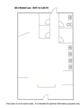 445-525 E Windmill Ln, Las Vegas, NV à louer Plan d’étage– Image 2 sur 2