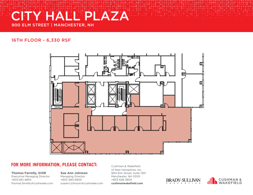 900 Elm St, Manchester, NH à louer Plan d’étage– Image 1 sur 1