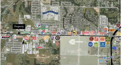 406 E Henri De Tonti Blvd, Springdale, AR - VUE AÉRIENNE vue de carte