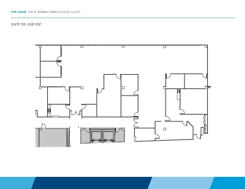 1707 N Randall Rd, Elgin, IL à louer Plan d’étage– Image 1 sur 1