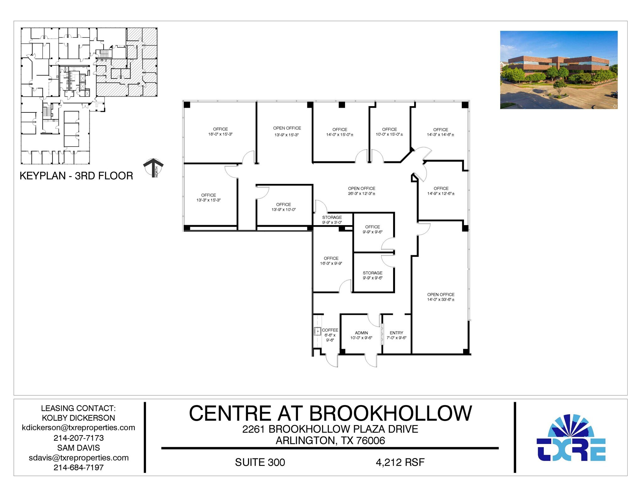 2261 Brookhollow Plaza Dr, Arlington, TX à louer Plan d’étage– Image 1 sur 1
