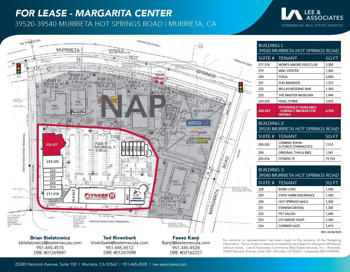 Murrieta Hot Springs Rd, Murrieta, CA à louer Plan d’étage– Image 1 sur 1
