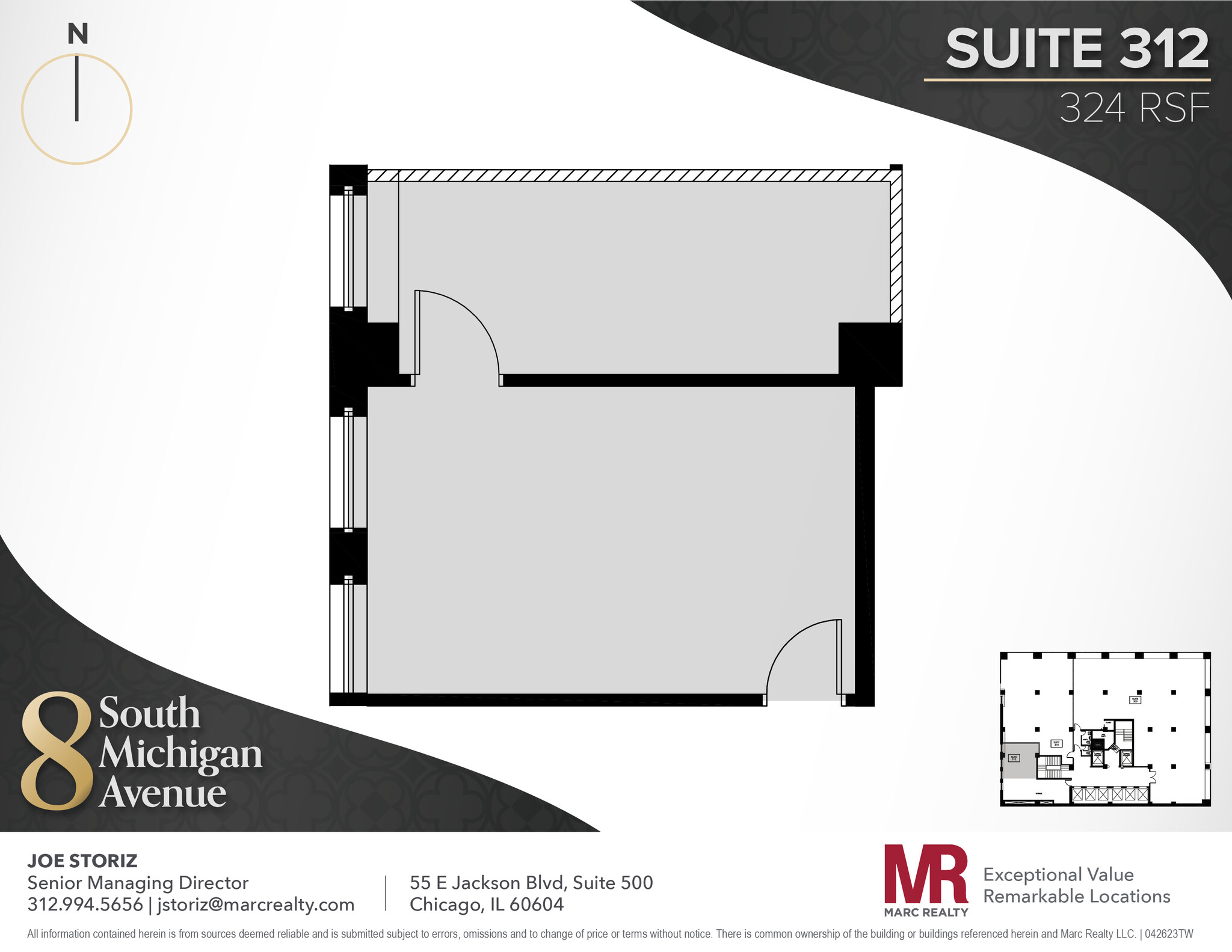 8 S Michigan Ave, Chicago, IL à louer Plan d’étage– Image 1 sur 5