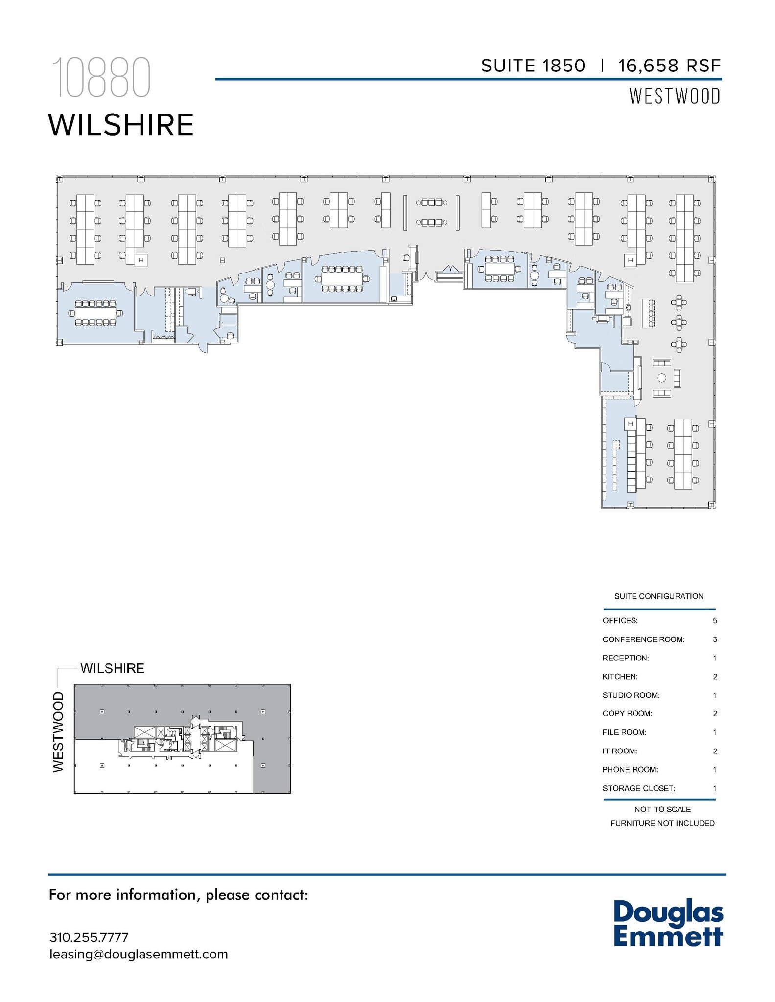 10880 Wilshire Blvd, Los Angeles, CA à louer Plan d’étage– Image 1 sur 1