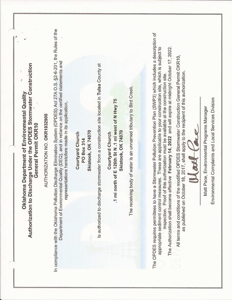 126 Street, Skiatook, OK à vendre - Plan de site – Image 3 sur 3