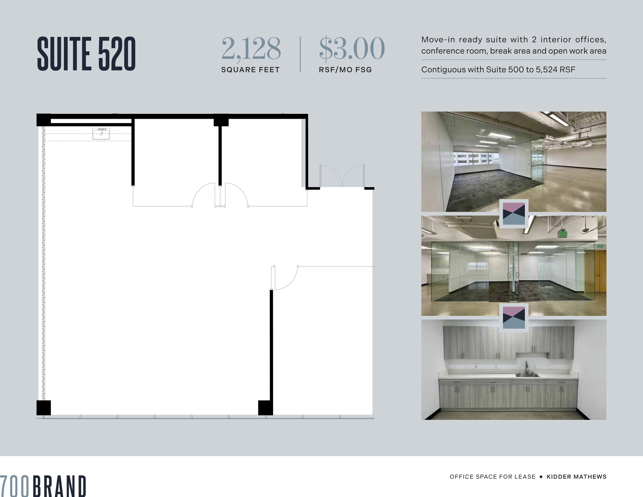 700 N Brand Blvd, Glendale, CA à louer Plan d’étage– Image 1 sur 4