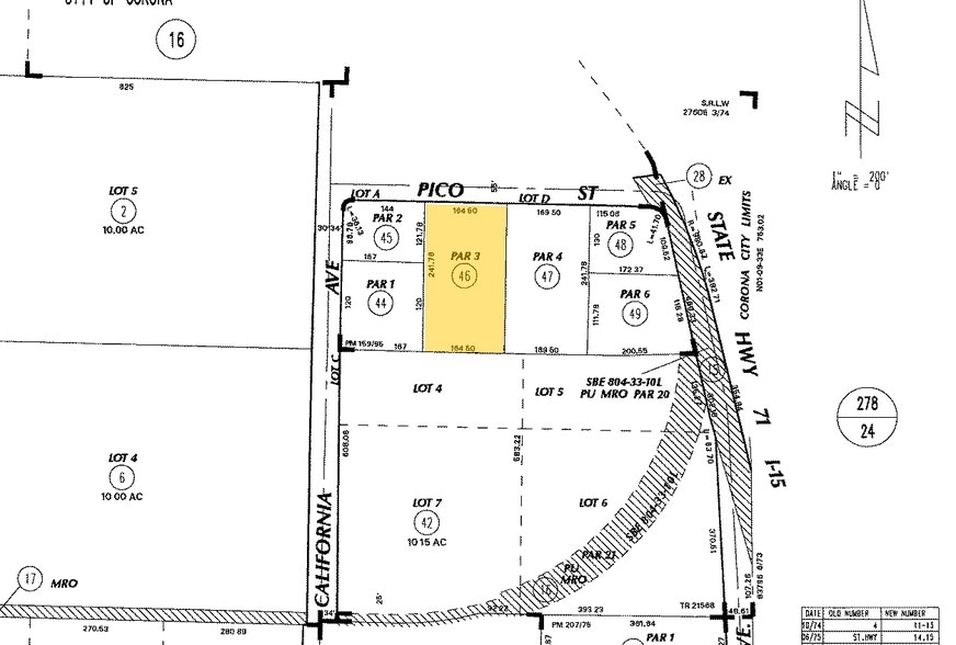 1325 Pico St, Corona, CA à louer - Plan cadastral – Image 2 sur 7