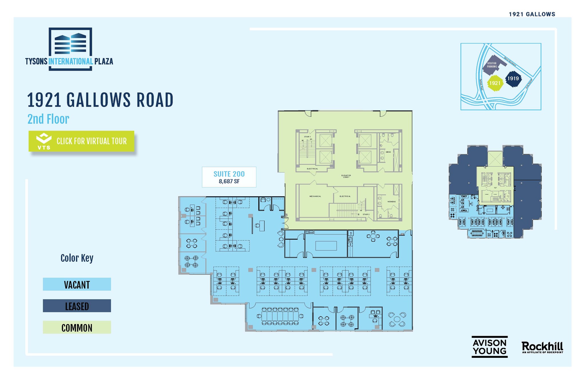 1919-1921 Gallows Rd, Vienna, VA à louer Plan d’étage– Image 1 sur 1