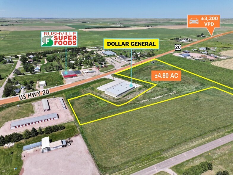 3405 US Hwy 20, Rushville, NE à vendre - Aérien – Image 3 sur 5