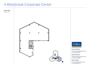 4 Westbrook Corporate Ctr, Westchester, IL à louer Plan d’étage– Image 1 sur 1