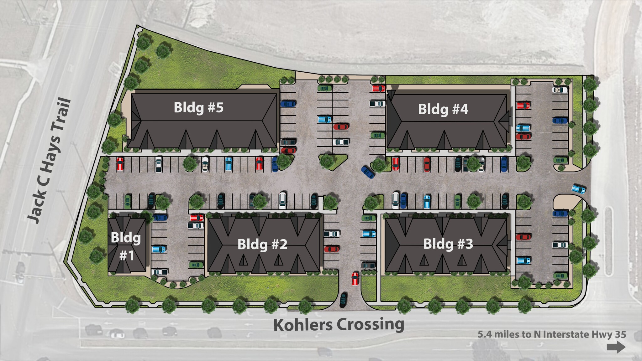 115 Kohlers Crossing, Kyle, TX à louer Plan de site– Image 1 sur 1