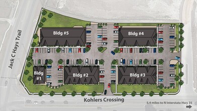 115 Kohlers Crossing, Kyle, TX à louer Plan de site– Image 1 sur 1
