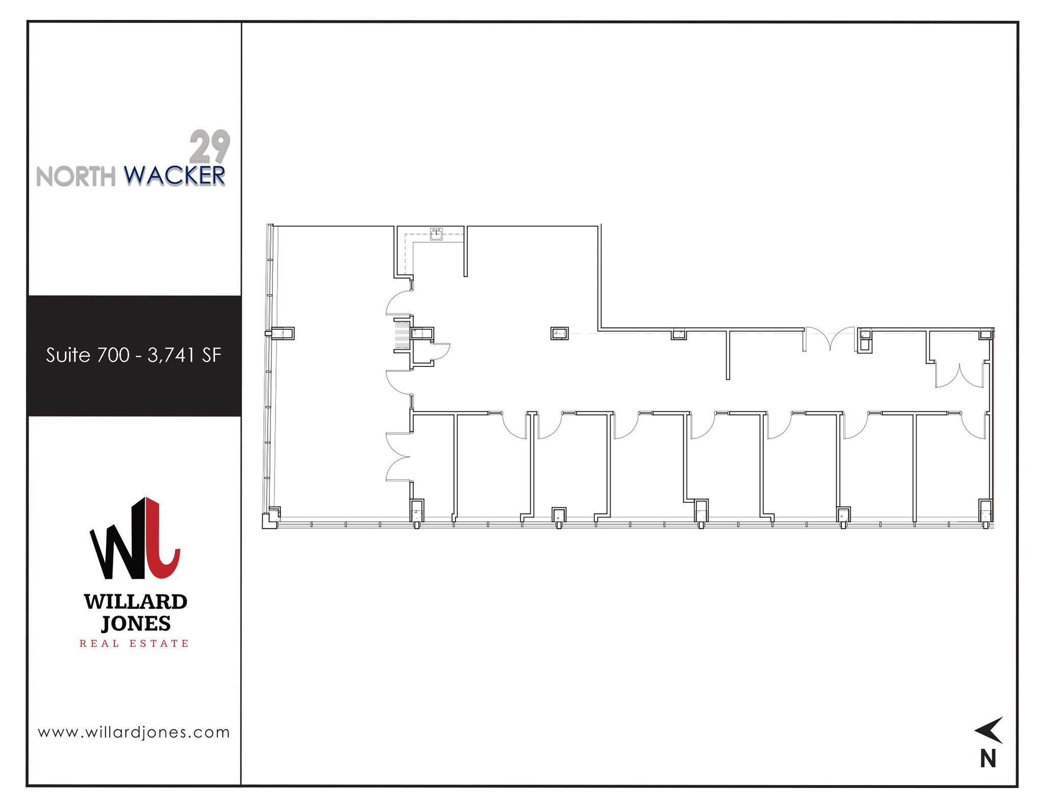 29 N Wacker Dr, Chicago, IL à louer Plan d’étage– Image 1 sur 9